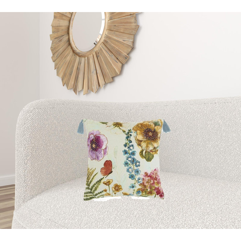 Coussin décoratif coloré fabriqué à la main