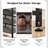 5 Tier Shoe Rack with Wood Top, Industrial Entryway Shoe Storage for Small Spaces-1024411341