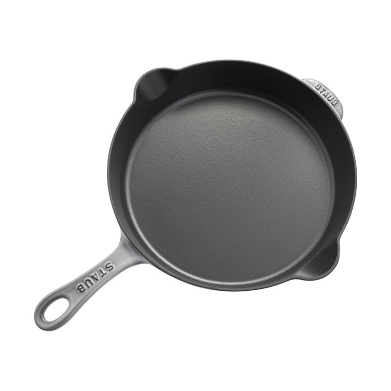 Pans Cast Iron Traditional Deep Frypan, Graphite Gray, 11"
