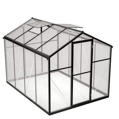 Outdoor Aluminum Greenhouse - To Harsh Conditions And Ventilated Polycarbonate For Gardens Quick Setup Guarded