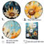 «Expressionist Energy Sunflowers I» sur toile-97085784-97085785