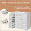 Ensemble de meuble-lavabo 36 po avec lavabo, une armoire et six tiroirs, bois massif et panneau de fibres à densité moyenne