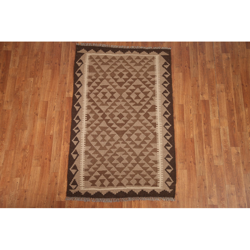 Kilim Reversible Wool Area Rug 3x5