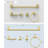 VIBRANTBATH 5-Piece Stainless Steel Bathroom Hardware Set, Sturdy & Easy to Install with Stylish Design-72767416