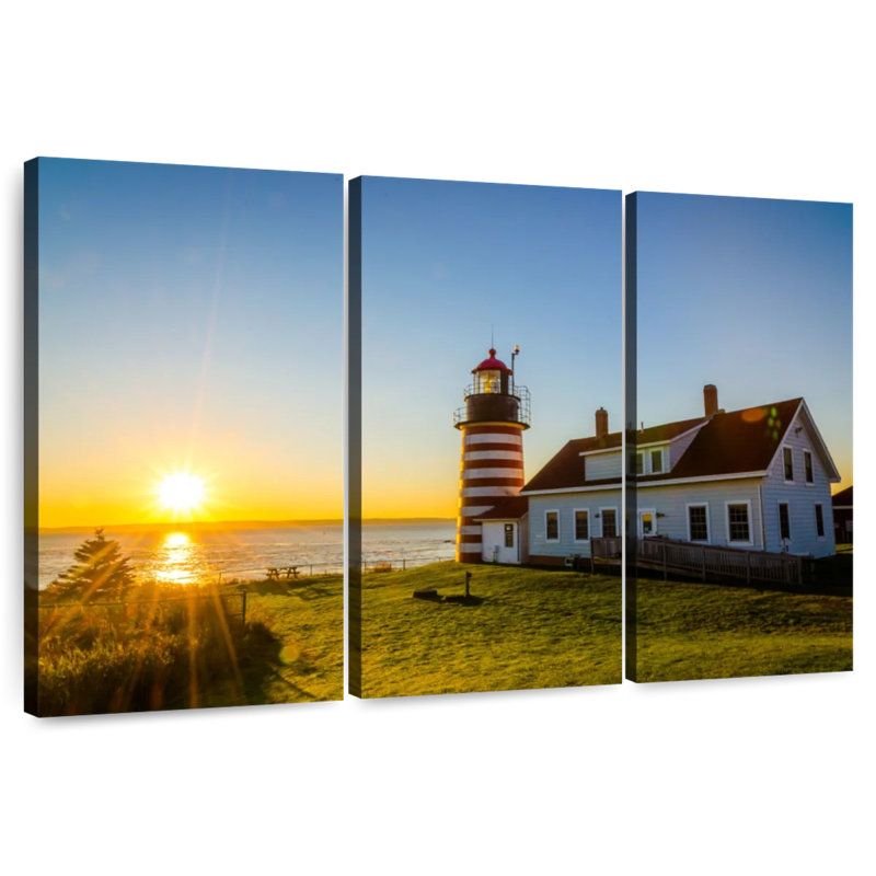 Aletra West Quoddy Lighthouse, 28" H x 45" W