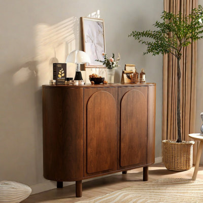 Buffets rétro en bois manufacturé polyvalent