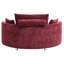 Lit pliable avec sangles, facile à transformer. 3, en lin bourgogne, siège confortable et fauteuil à matelas pliant, différentes utilisations. Design moderne,