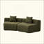 Canapé modulaire courbé Chenille-384162960