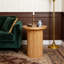 Pedestal Wood Round End Table-486130812
