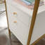 Bureau en L, finition blanche