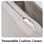 Ensemble de canapé d'extérieur de 63 po de largeur avec coussins Leiny