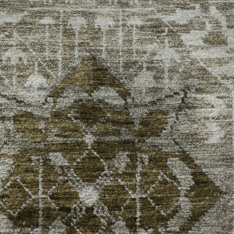 Premium Machine Washable Mayfield AMF1924 Diamond Rug, Rectangle 10' x 14'