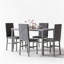 Ensemble repas 5 pièces avec chaises rembourrées en velours Janece-1374108954-1562030252