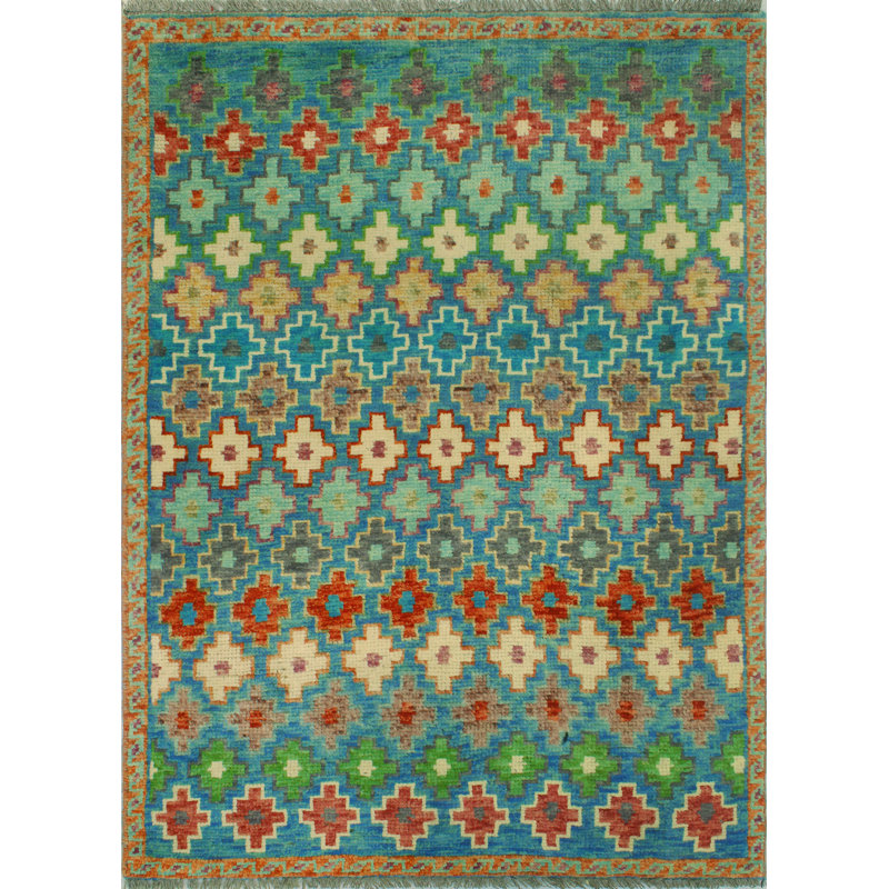 Tapis bleu Khyli Aethelbe