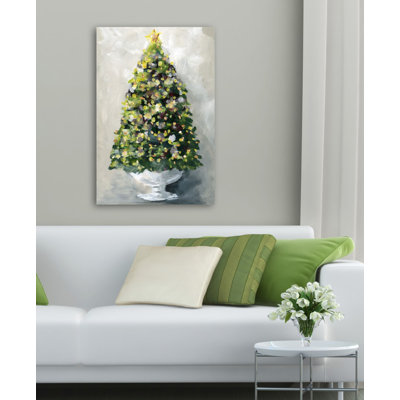 Arbre de Noël 1 - peinture sur toile tendue