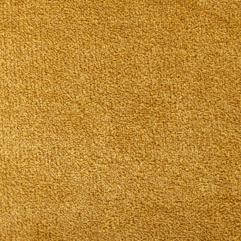 Chaise de salle à manger rembourrée avec pieds cloutés en bois massif, Jaune