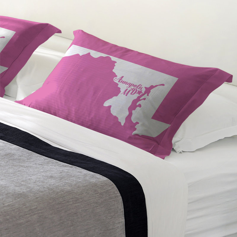 Pillow Sham, King, Polyester, Pink