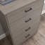 Commode 4 tiroirs, finition brune