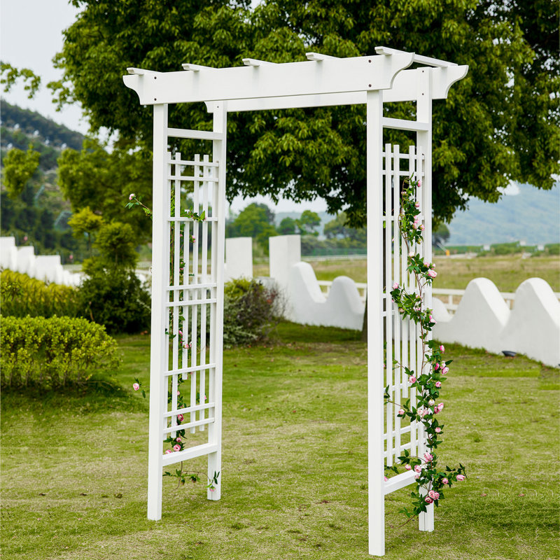 Tonnelle en bois Mimoza White Arbours