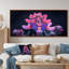 Rose, noir, noir, lune, bleu, Bonnets - Blue Bonnets, impression d'art mural-1279520642-1279520651