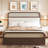 Wooden Platform Bed With Trundle, 2 Drawers And Rattan Accents-106376333