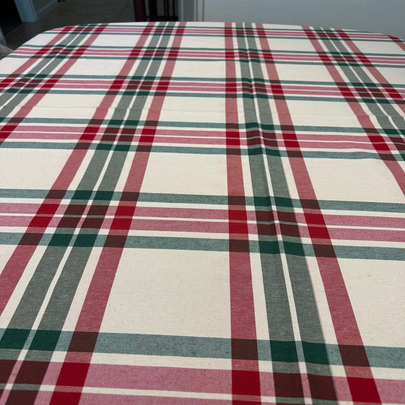 Scotch Plaid Tablecloth, 126" L x 63" W