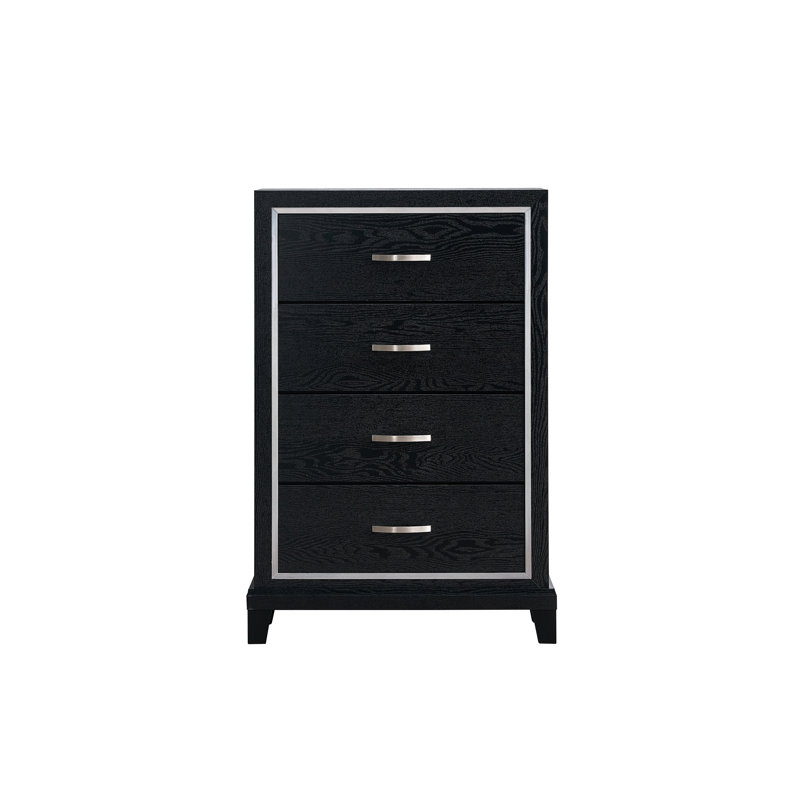 Glory Furniture Livingston 5 Drawer Chest Black