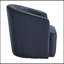 Fauteuil demi-tonneau pivotant en similicuir-138128666