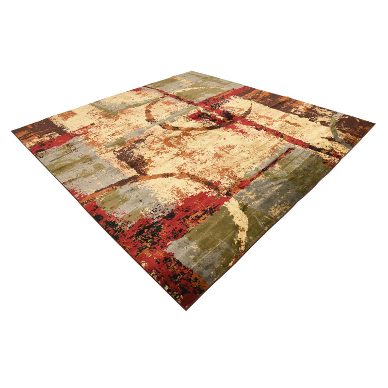 Trejo Abstract Indoor Rug, Square 7'