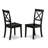 7 Piece Dining Set Consist of a Rectangle Dining Room Table and 6 Kitchen Chairs, 36x60 Inch, Black-24841005-78753098