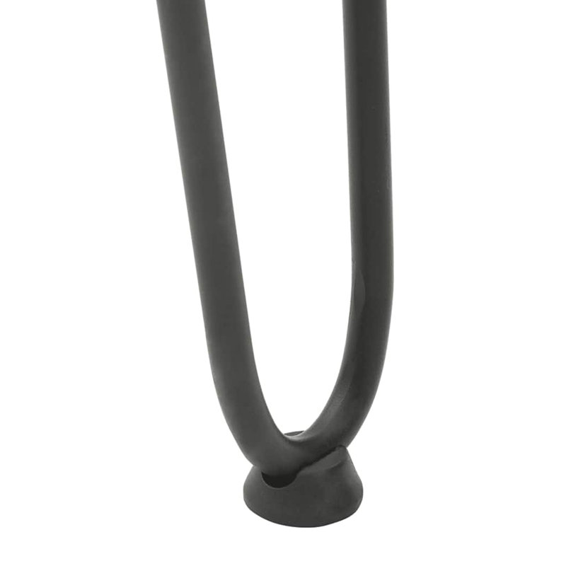 Pied de table en épingle vidaXL Acier thermolaqué, H 28,35 po x l 4,72 po x P 4,72 po, Anthracite