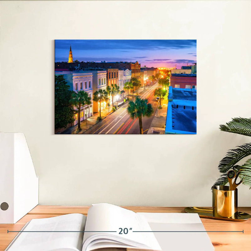 Charleston At Twilight, 8" H x 12" W