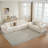 Brigitte Corduroy Upholstered Sectional 6-Piece Modular Sofa Set-1331712945