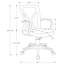 Chaise de bureau pivotante avec hauteur et base réglables, maille noire en métal noir avec rembourrage confortable, base