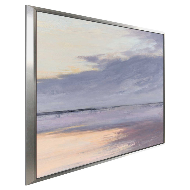 «Shore I», reproduction de peinture acrylique sur toile, H 18 po x l 18 po x P 1 po, Toile tendue
