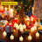 Rechargeable Flameless Candles with Remote Control Timer & Charging Base (12 Pcs)