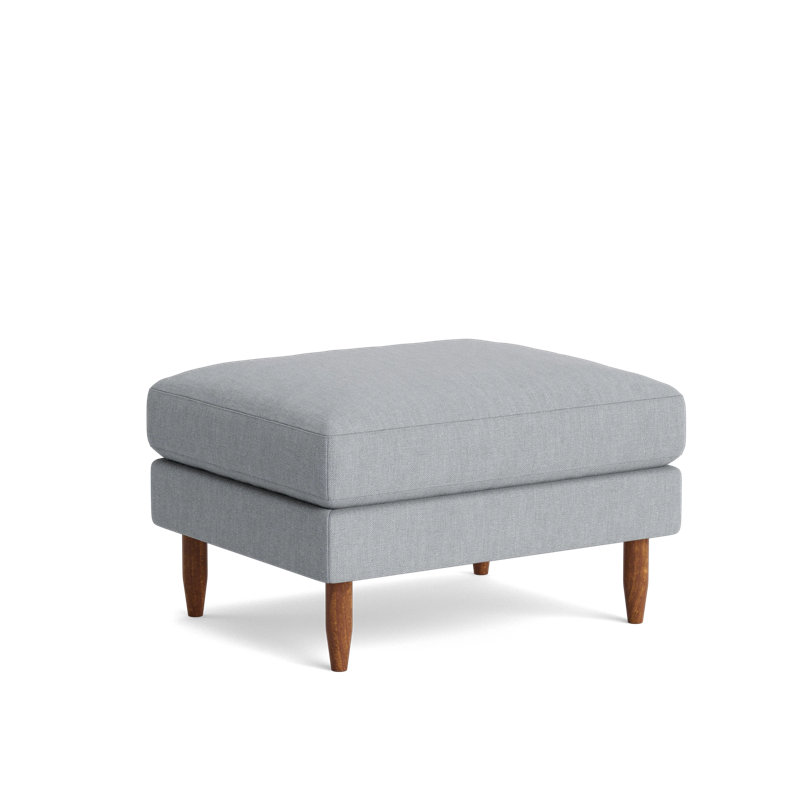 Skinny Fat Ottoman, Performance Weave - Zinc