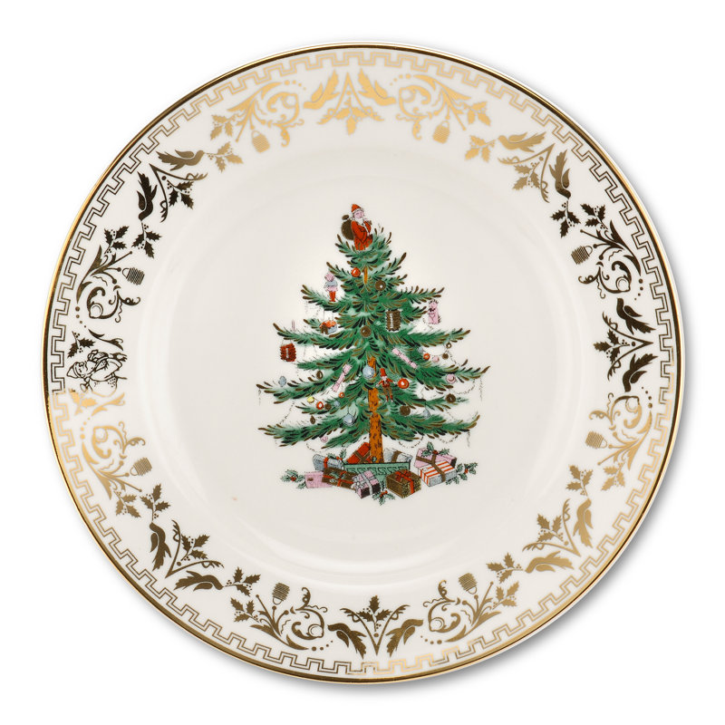 Assiette à salade dorée 8 po Spode
