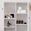 Armoire de rangement de 67,7 po de hauteur avec tablettes réglables et panier à linge-1454810173