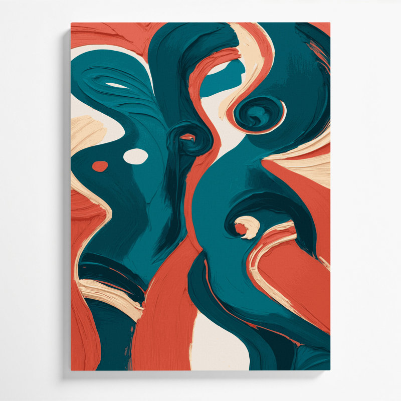 Abstract Figurative 79 Green Canvas Wall Art