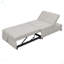 Lit-repose-pieds pliant multifonctionnel avec poche de rangement et port USB