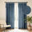 Linen Texture Tie Top Light Filtering Curtain Pair(2 Panels)-1799807142-1799807148