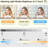 Vanity Desk With Lighted Mirror, Large Makeup Vanity Table Set With Storage Bench & Cabinets, 3 Brightness Mode, 45.2Inch (W), White
