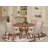 E496581798A24F82AC90CEF4560DF140 - 7-Pc Modern Dining Set - A Table and 6 Light Tan Linen Fabric Chair, Antique Walnut-279528306