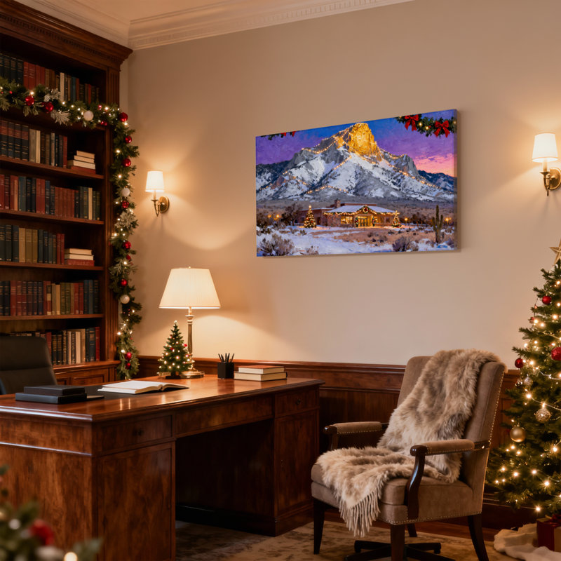 Ensemble de 3 impressions sur toile, décorations de Noël, H 20 po x l 30 po