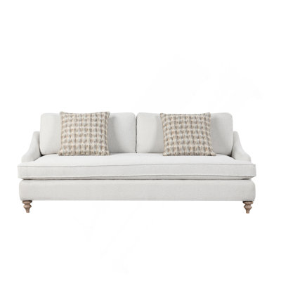 Canapé confortable simple avec coussin réversible et deux coussins pour se détendre et décorer