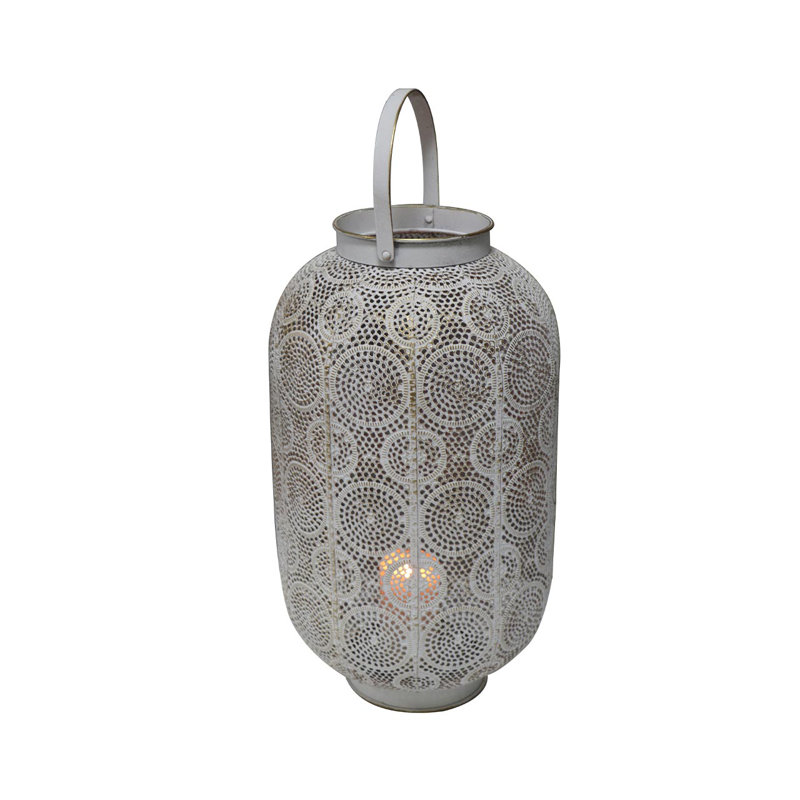 Metal Lantern, 46cm H x 27cm W x 27cm D