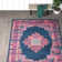 Tapis oriental bleu marine / rose Abbate