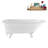 62" Streamline Clawfoot Tub,Tray,Drain, Clawfeet-101628984-102218229