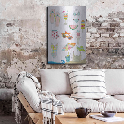 «At the Beach I» par Courtney Prahl, art mural en métal